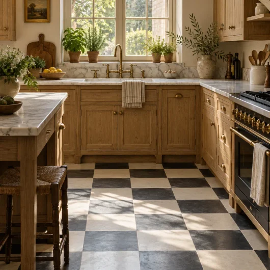 Classic Black and White Checkerboard