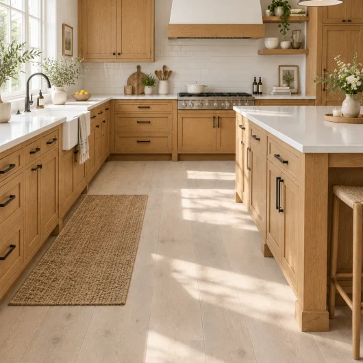 Wide Plank Whitewashed Oak